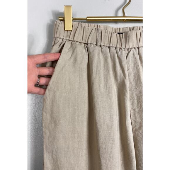 Quince 100% European Linen Pants Driftwood Bridge XS Beachy Lagenlook Resort - Picture 5 of 11